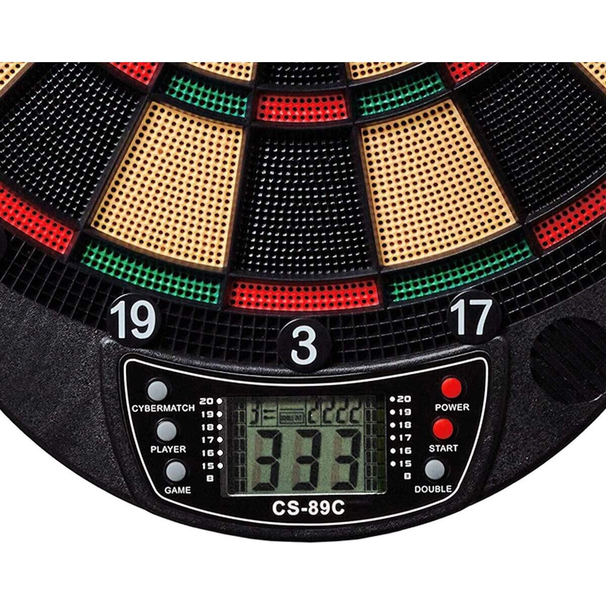 BEST Sporting Elektronische Dartscheibe mit 6 Dartpfeilen und 12 Ersatzspitzen