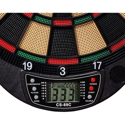BEST Sporting Elektronische Dartscheibe mit 6 Dartpfeilen und 12 Ersatzspitzen