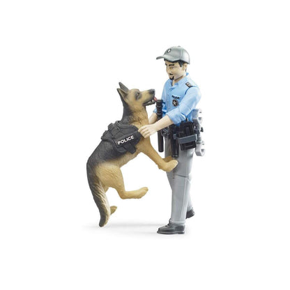 BRUDER® 62150 bworld Polizist mit Hund