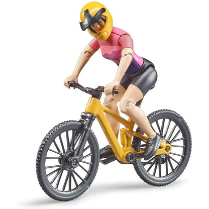 BRUDER® 63111 bworld Mountainbike mit Radfahrerin