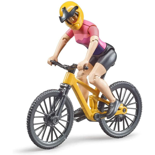 BRUDER® 63111 bworld Mountainbike mit Radfahrerin