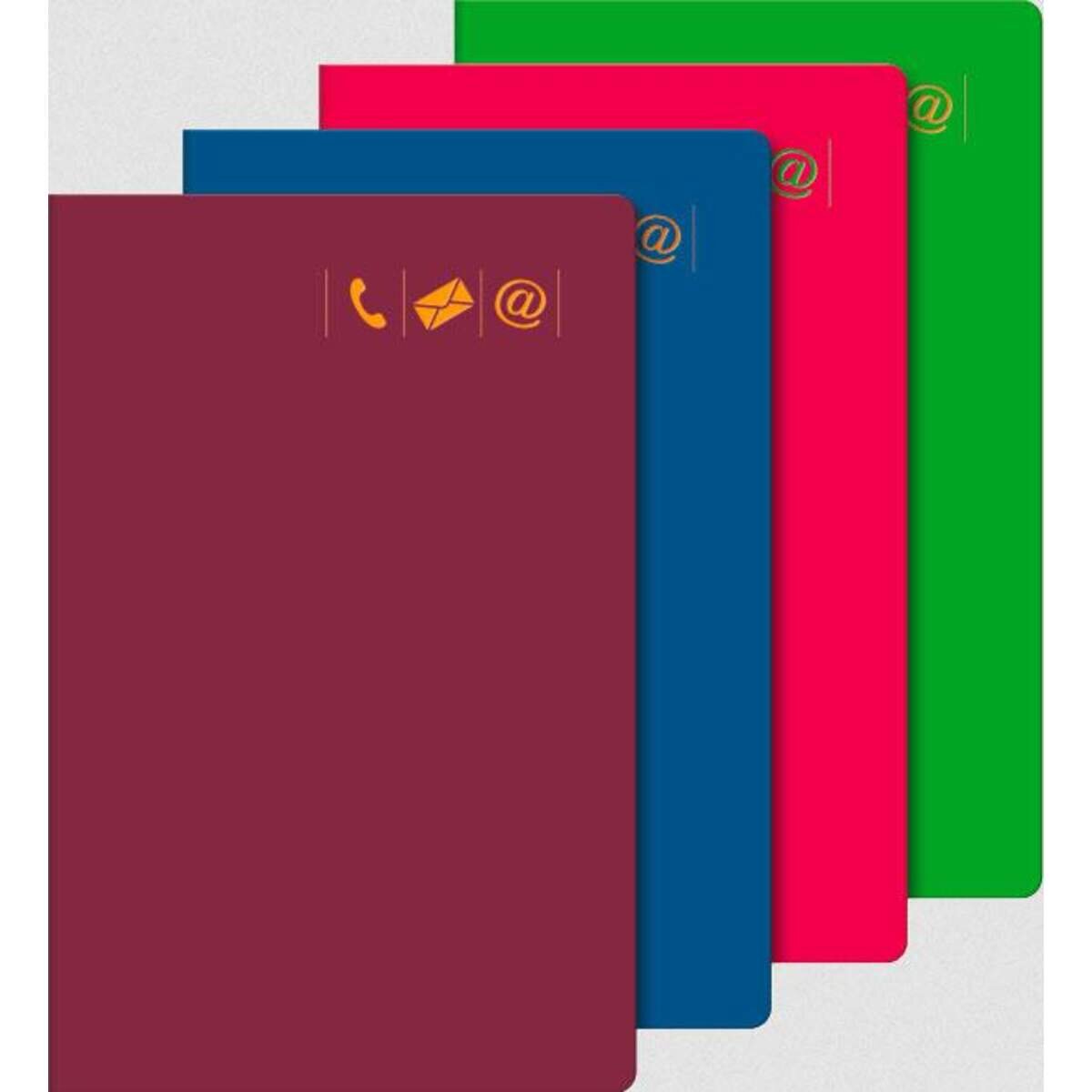 BRUNNEN Adressbuch 10x14 großes Register, sort.: 1 Stück, 4-fach