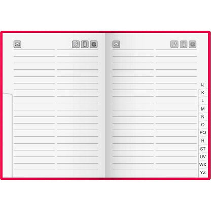 BRUNNEN Adressbuch 10x14 großes Register, sort.: 1 Stück, 4-fach