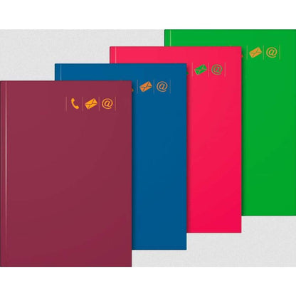 BRUNNEN Adressbuch A5 großes Register, sortiert: 1 Stück, 4-fach