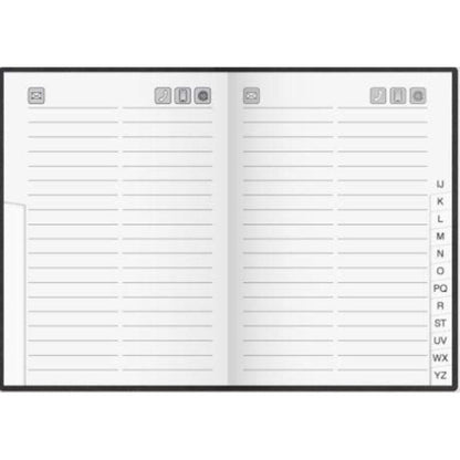 BRUNNEN Adressbuch „Virando“ 10 x 14 cm schwarz