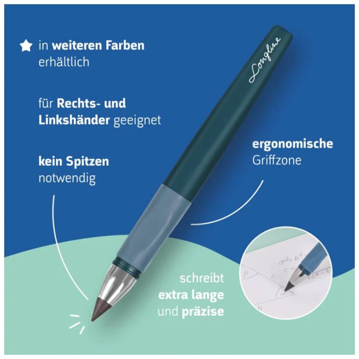 BRUNNEN Bleistift REMOVE Longline Colour Code H denim blau