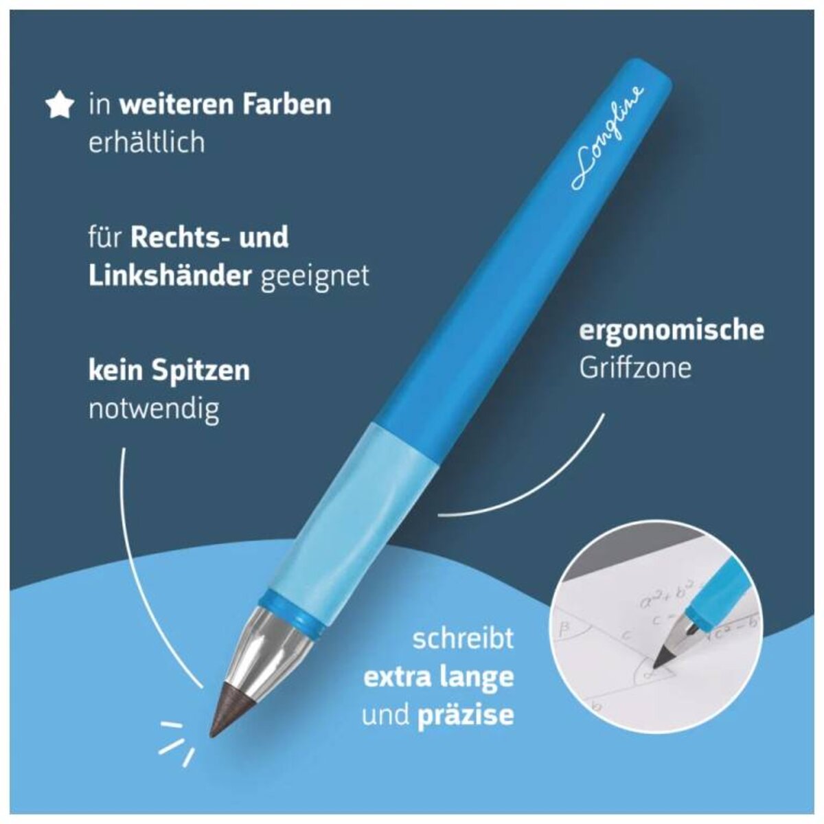 BRUNNEN Bleistift REMOVE Longline Colour Code H azur blau