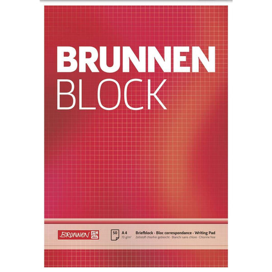 BRUNNEN Briefblock, 70g/m², A4, 50 Blatt