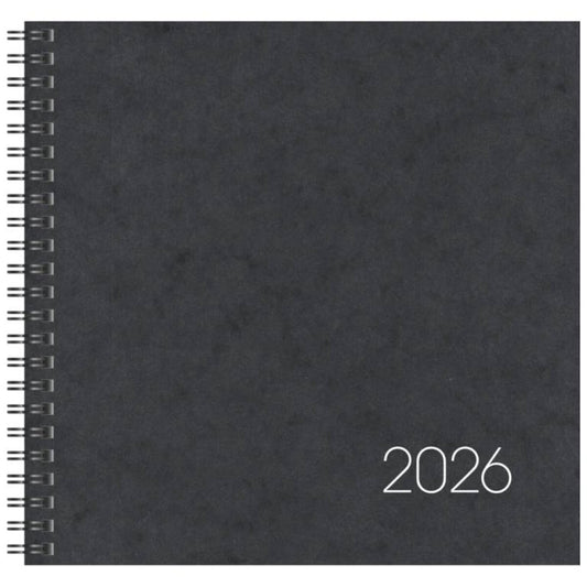 BRUNNEN Buchkalender Jahr 2026 210 × 205 mm Karton schwarz