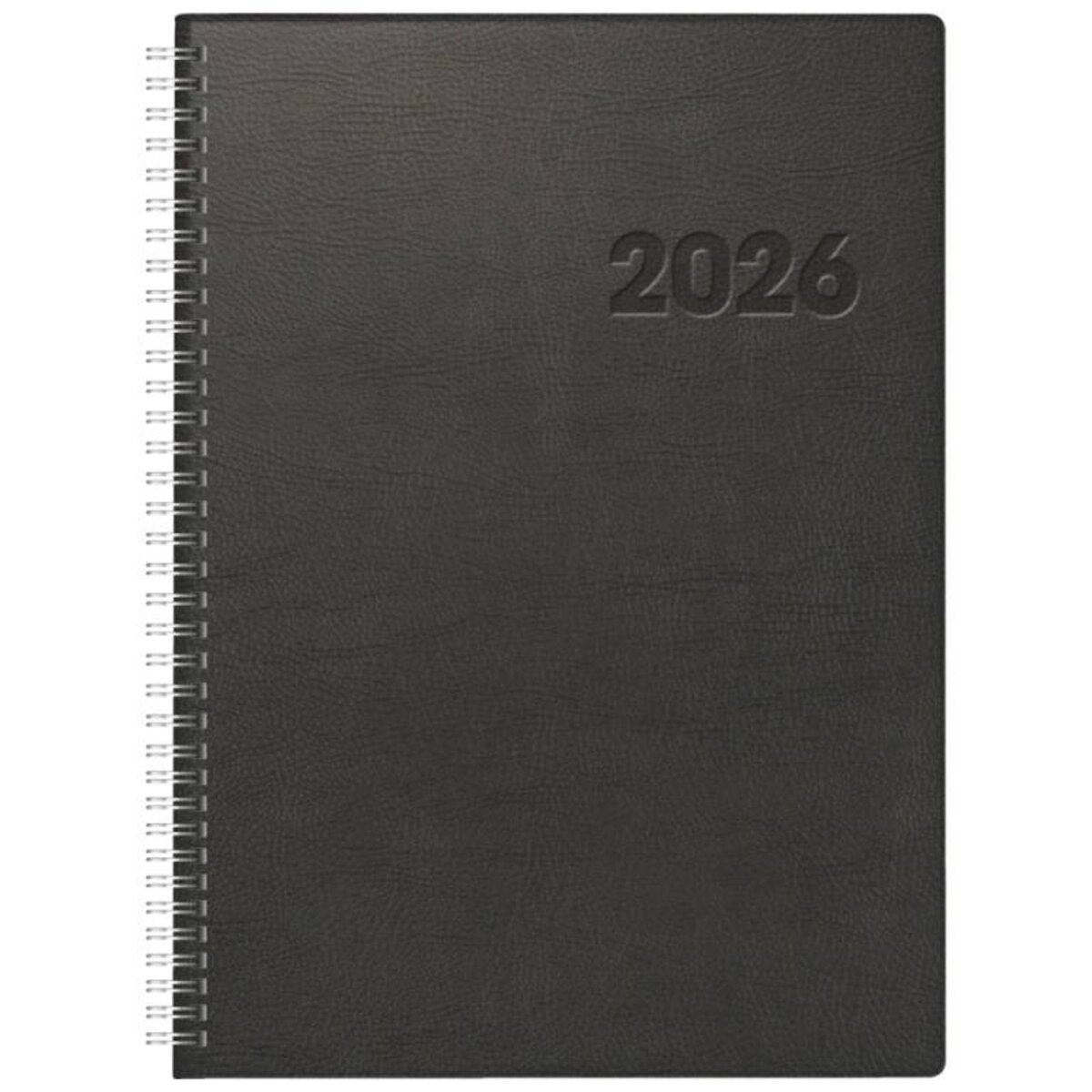 BRUNNEN Buchkalender Jahr 2026 A4 Kunststoff schwarz Mod. Conform