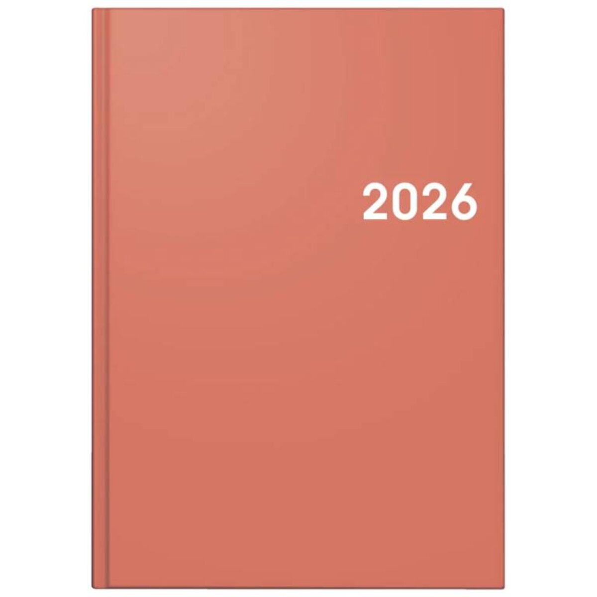 BRUNNEN Buchkalender Jahr 2026 A5 Kunststoff coral 145 x 206 mm Mod. 795
