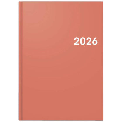BRUNNEN Buchkalender Jahr 2026 A5 Kunststoff coral 145 x 206 mm Mod. 795