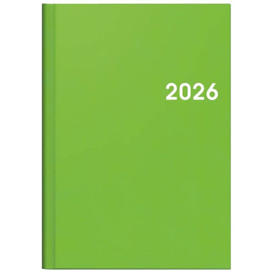 BRUNNEN Buchkalender Jahr 2026 A5 Kunststoff grün 148 x 208 mm Mod. 796