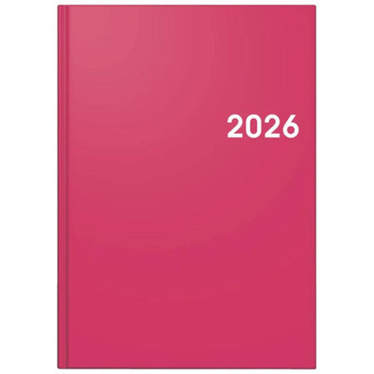 BRUNNEN Buchkalender Jahr 2026 A5, Papier pink 145 x 206 mm Mod. 795