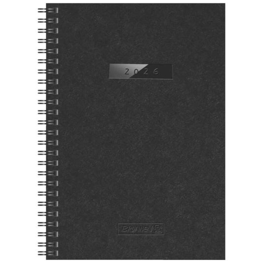 BRUNNEN Buchkalender Jahr 2026 „Suburb Streets“ A5 148 x 208 mm Karton Mod. 796