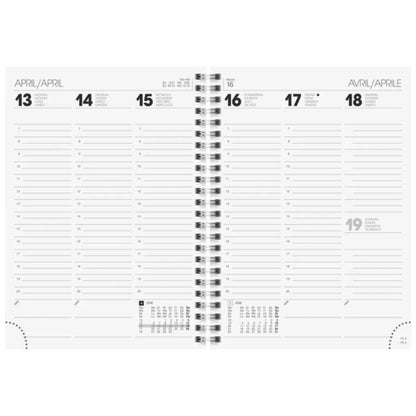 BRUNNEN Buchkalender Jahr 2026 „Suburb Streets“ A5 148 x 208 mm Karton Mod. 796