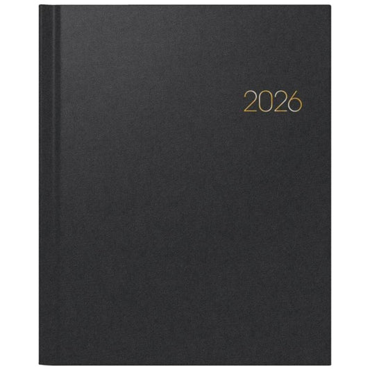 BRUNNEN Buchkalender Jahr 2026 210 × 260 mm schwarz Mod. Manager weektimer 7