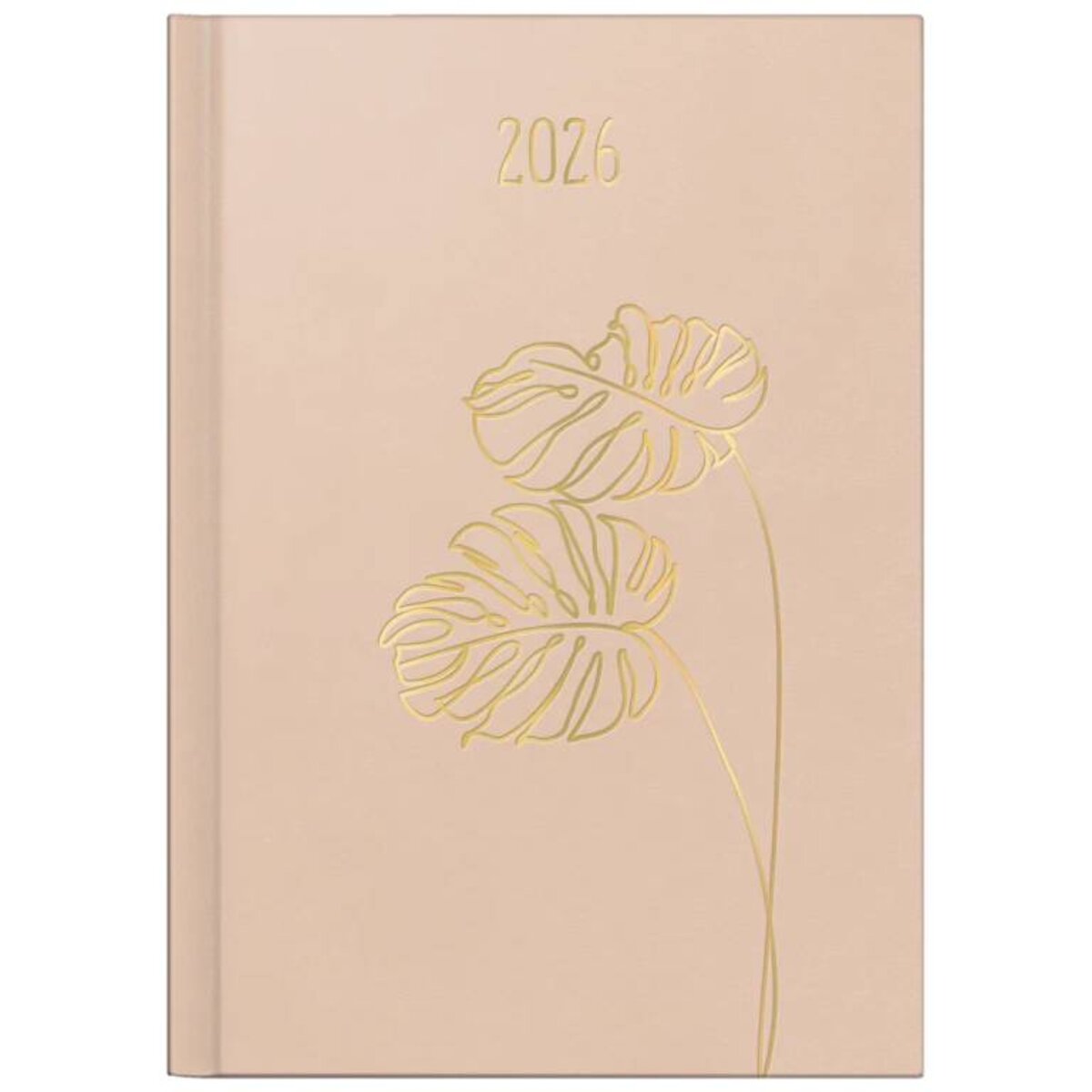 BRUNNEN Buchkalender Premium Young Line Jahr 2026 Monstera A5 Kunstleder