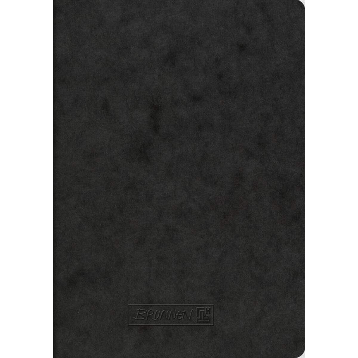 BRUNNEN Heft A5 40Bl unliniert, Premiumpappe, schwarz