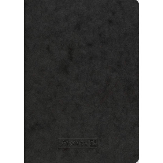 BRUNNEN Heft A5 40Bl unliniert, Premiumpappe, schwarz
