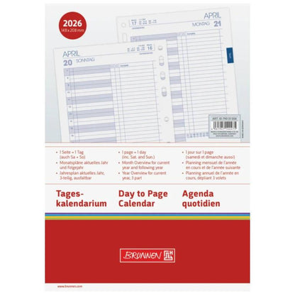 BRUNNEN Tageskalendarium Business 2026 A5 148 x 208 mm