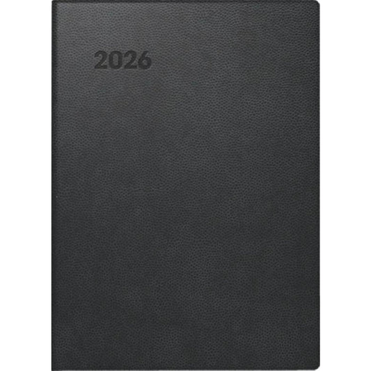 BRUNNEN Taschenkalender 100 × 140 mm Jahr 2026 A6 schwarz 144 Seiten Mod. 731