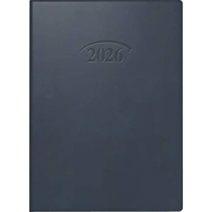 BRUNNEN Taschenkalender 100 × 140 mm Jahr 2026 A6 dunkelblau Mod. 736