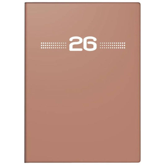BRUNNEN Taschenkalender Jahr 2026 A6 Kunststoff caramel Mod. perfect Technik I