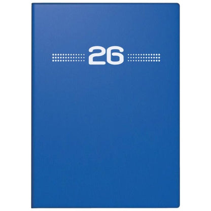 BRUNNEN Taschenkalender Jahr 2026  A6 Kunststoff blau Mod. perfect/Technik I