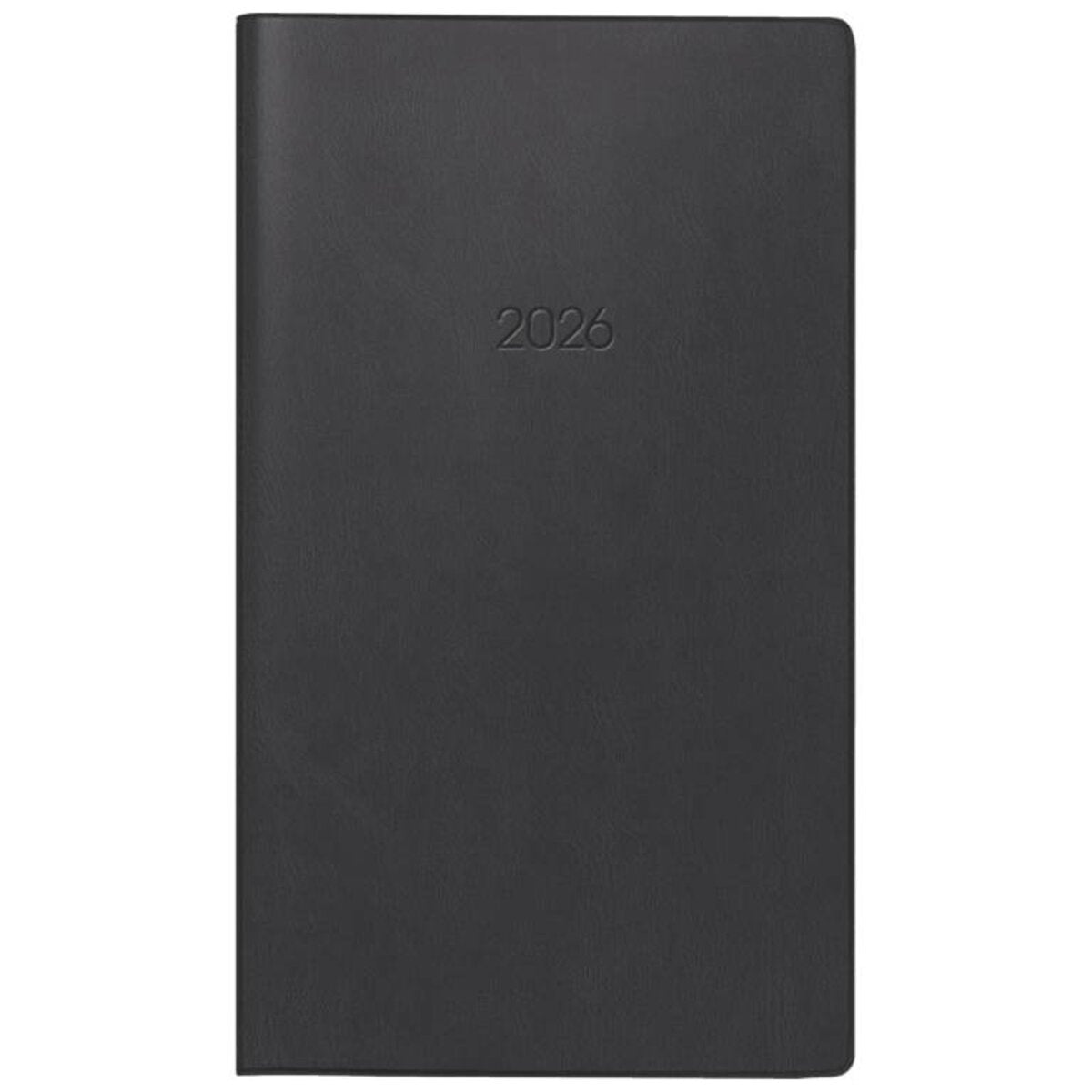BRUNNEN Taschenkalender Jahr 2026 87 x 153 mm A6 Kunststoff schwarz Mod. 758