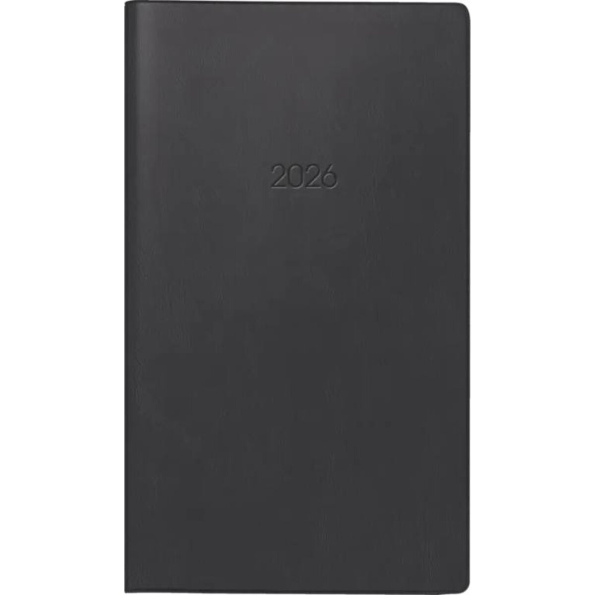 BRUNNEN Taschenkalender Jahr 2026 87 x 153 mm A6 Kunststoff schwarz Mod. 756