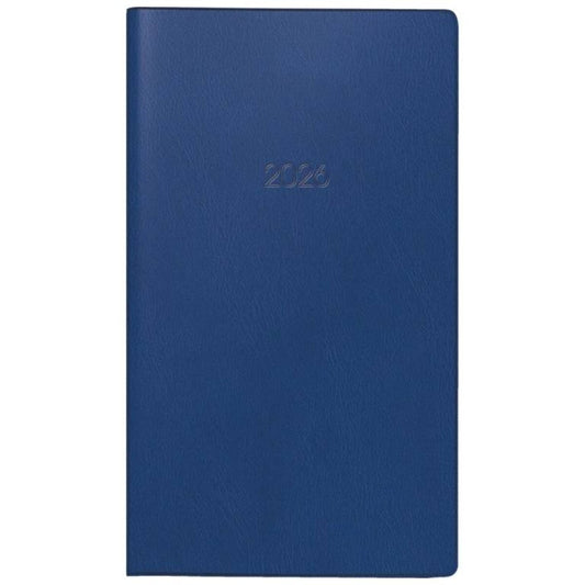 BRUNNEN Taschenkalender Jahr 2026 87 x 153 mm A6 Kunststoff dunkelblau Mod. 753