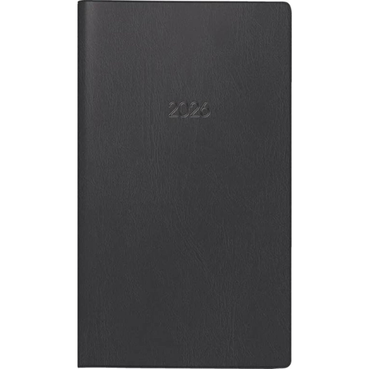 BRUNNEN Taschenkalender Jahr 2026 A6 schwarz Kunststoff Mod. 740