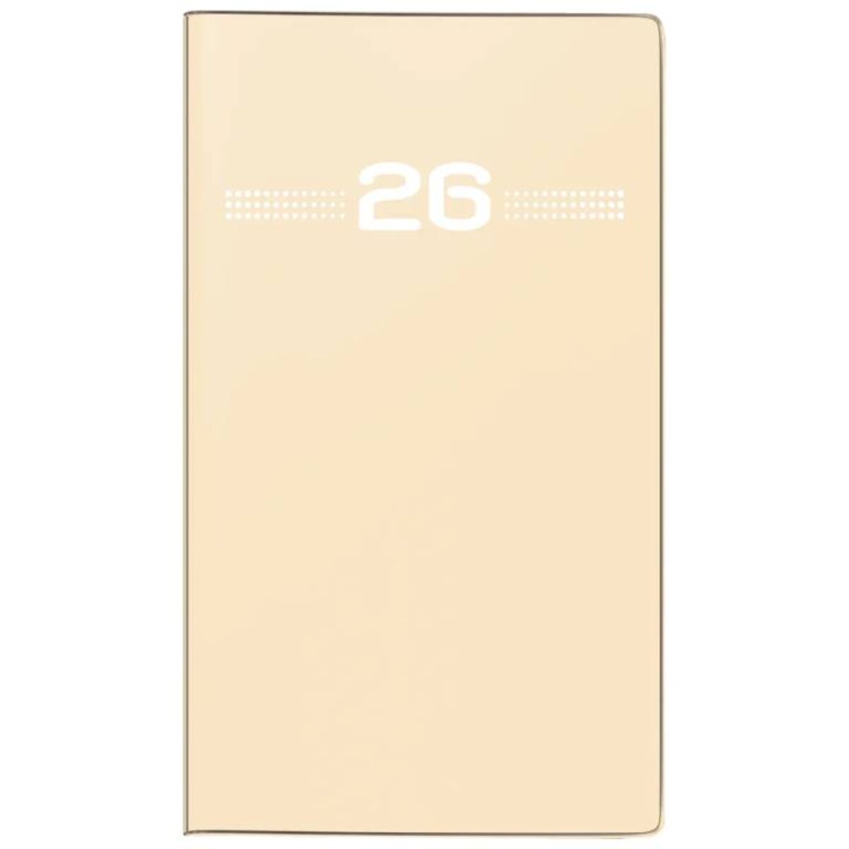 BRUNNEN Taschenkalender Jahr 2026 A6 Kunststoff sand Mod. Miniplaner d 15