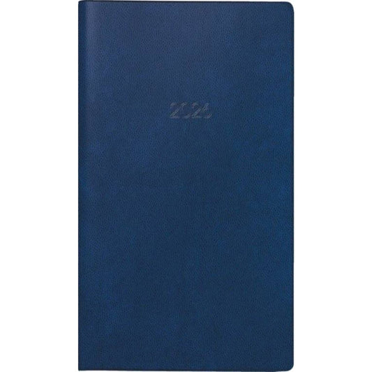 BRUNNEN Taschenkalender Jahr 2026 A6 dunkelblau Kunststoff Mod. 746