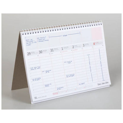 BRUNNEN Tischkalender 2026 290 × 200 mm weiß