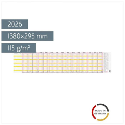 BRUNNEN Urlaubsplaner 2026 Planorama 1380 × 295 mm