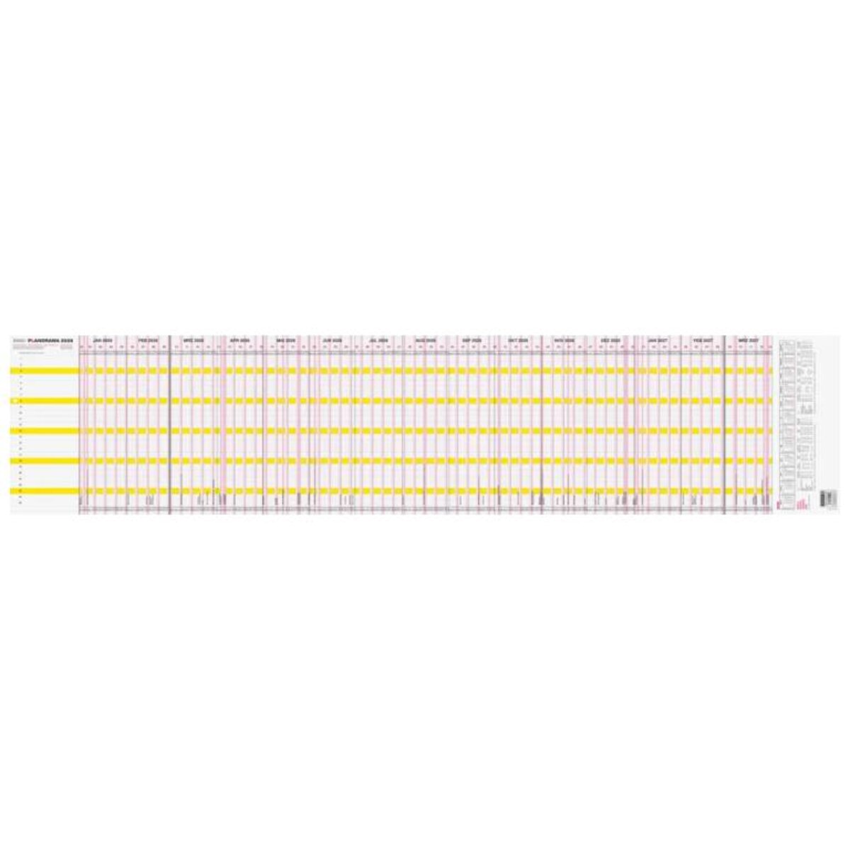 BRUNNEN Urlaubsplaner 2026 Planorama 1380 × 295 mm