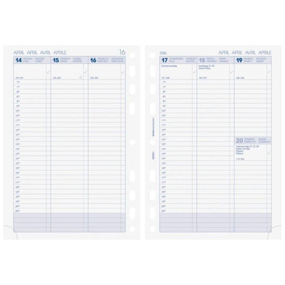 BRUNNEN Wochenkalendarium Business 2026 Spaltenform A5 148 x 208 mm