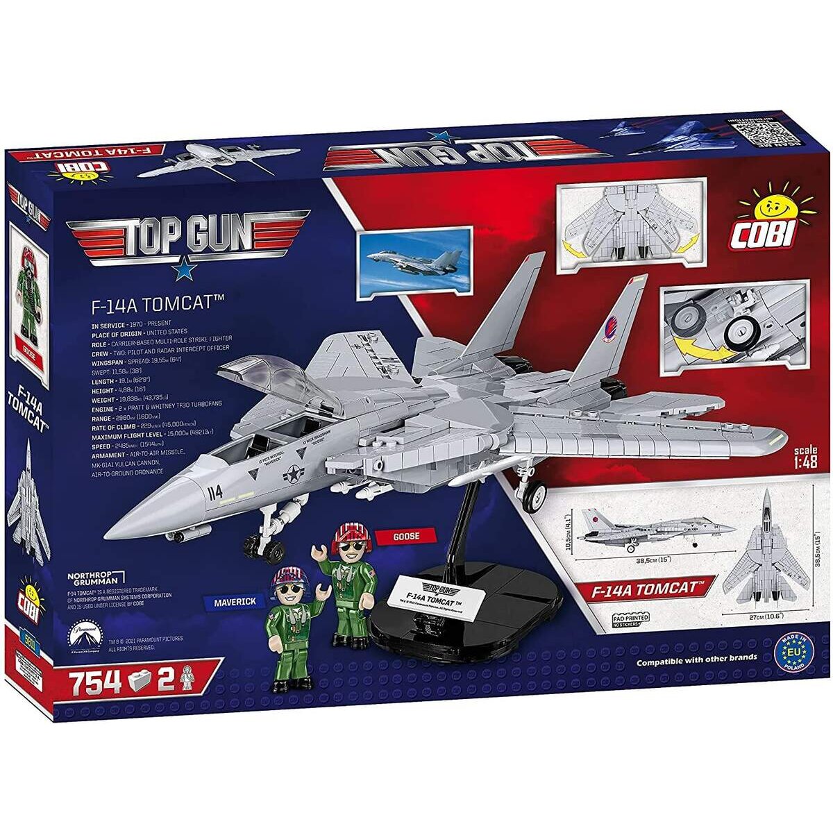Cobi 5811 TOP GUN Flugzeug F-14 Tomcat