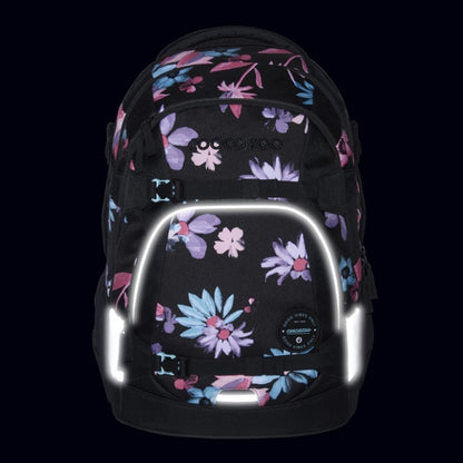 Coocazoo Rucksack MATE Floral Artnight schwarz 30 Liter