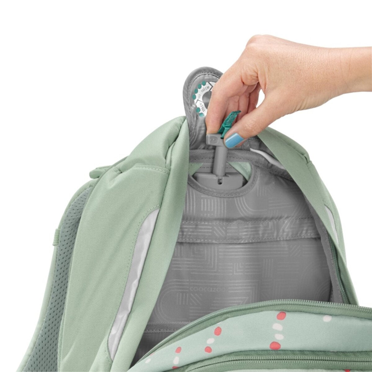 Coocazoo Rucksack PORTER Dancing Dots grün 35 Liter