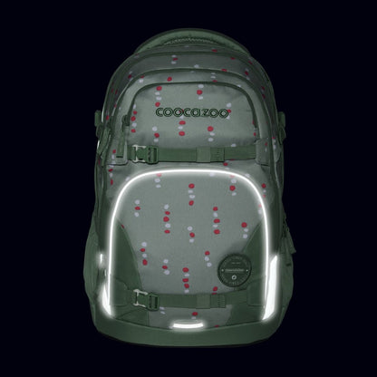 Coocazoo Rucksack PORTER Dancing Dots grün 35 Liter