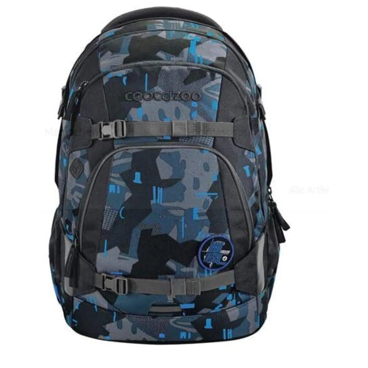 Coocazoo Schulrucksack MATE Blue Craft 30 Liter grau blau