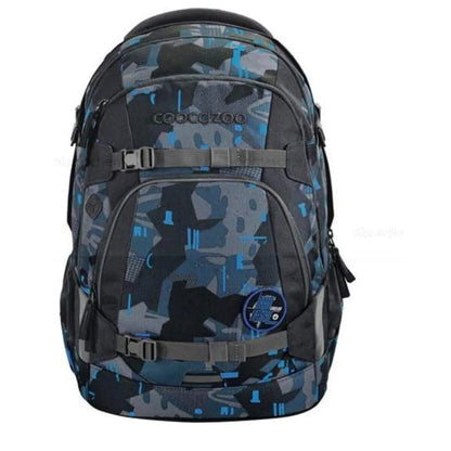 Coocazoo Schulrucksack MATE Blue Craft 30 Liter grau blau