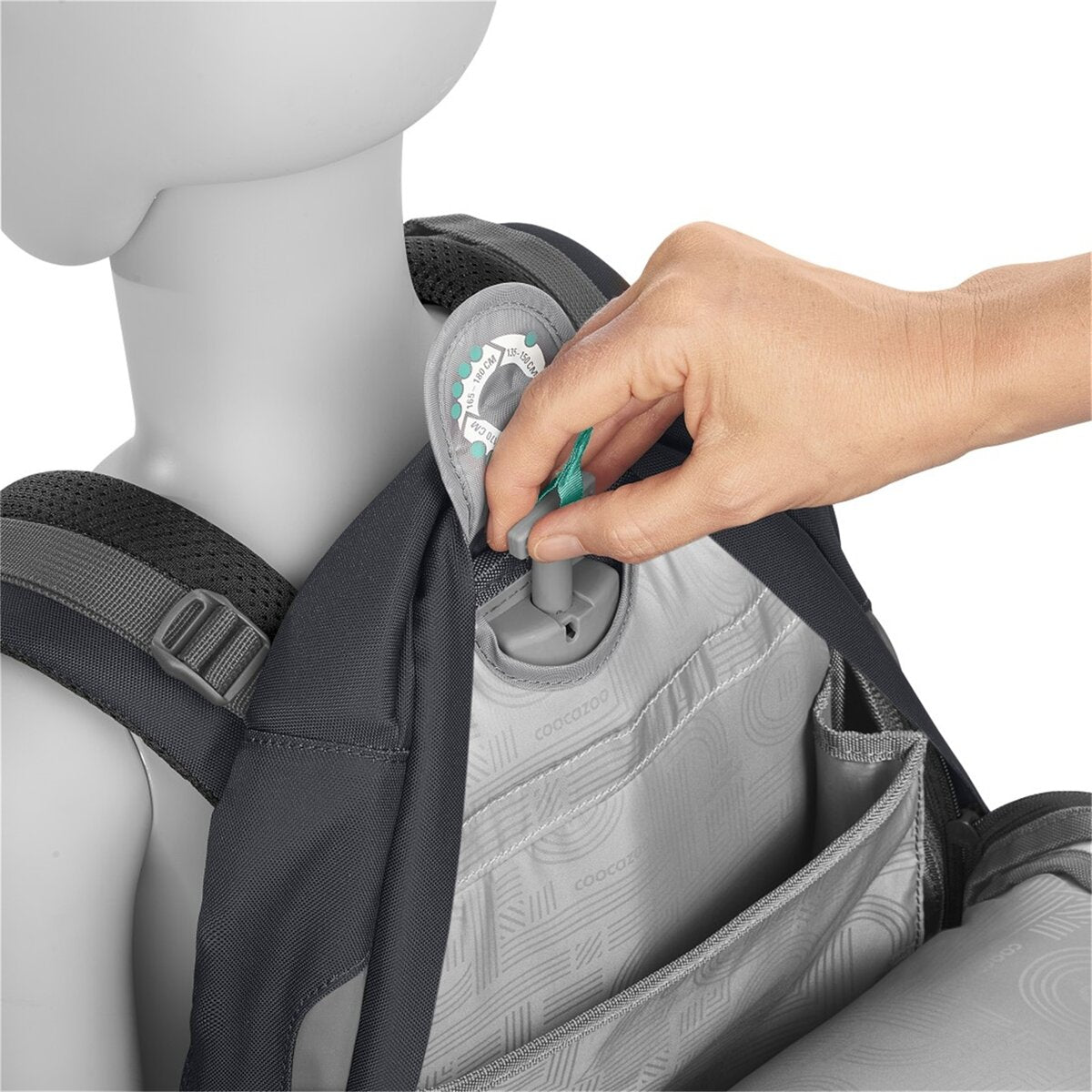 Coocazoo Schulrucksack MATE Blue Craft 30 Liter grau blau