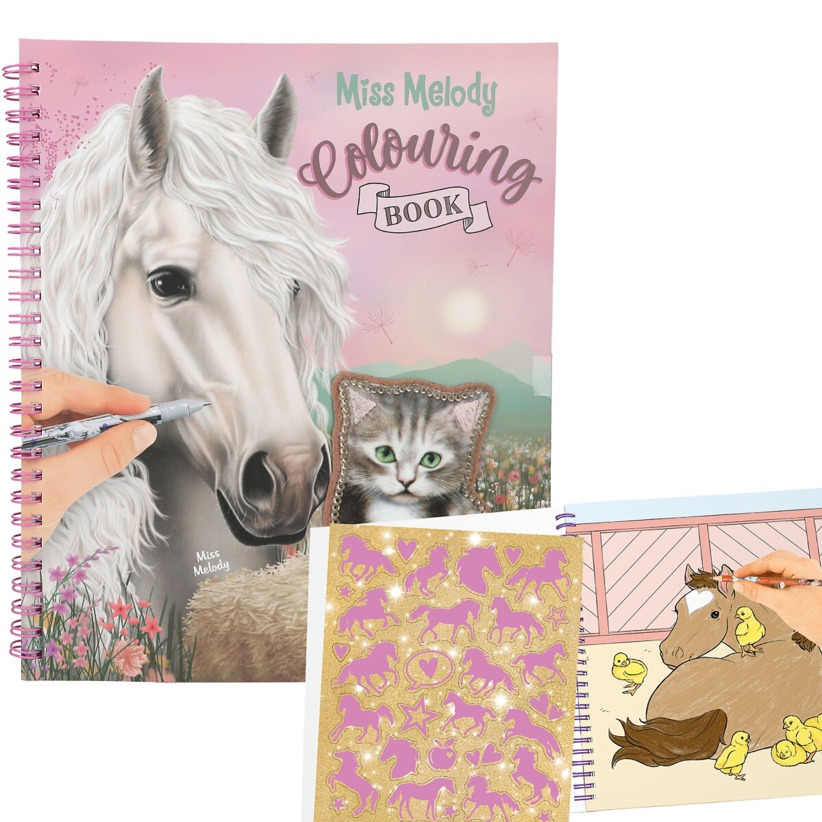 Depesche Miss Melody Malbuch mit Pailetten