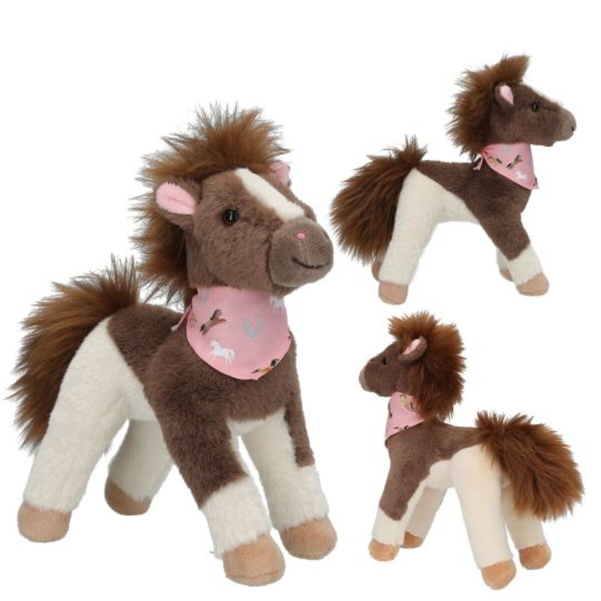 Depesche Miss Melody Plüschpferd Braun Weiß 18 cm