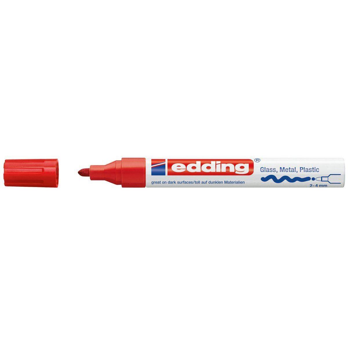 edding 750 Glanzlackmarker, 2-4mm, rot