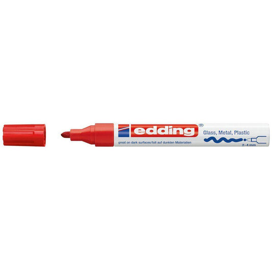 edding 750 Glanzlackmarker, 2-4mm, rot